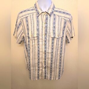 NWT Lucky Brand Men's Short Sleeve Button Down Shirt